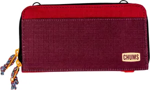 Chums Nomad Wallet - Purse & Cell Phone Wallet with Card Storage, Extra Pocket Space & Removable Strap - Brick
