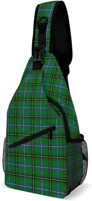 Clan Henderson Tartan Fashion Crossbody Bag for Both Men And Women, Chest Bag
