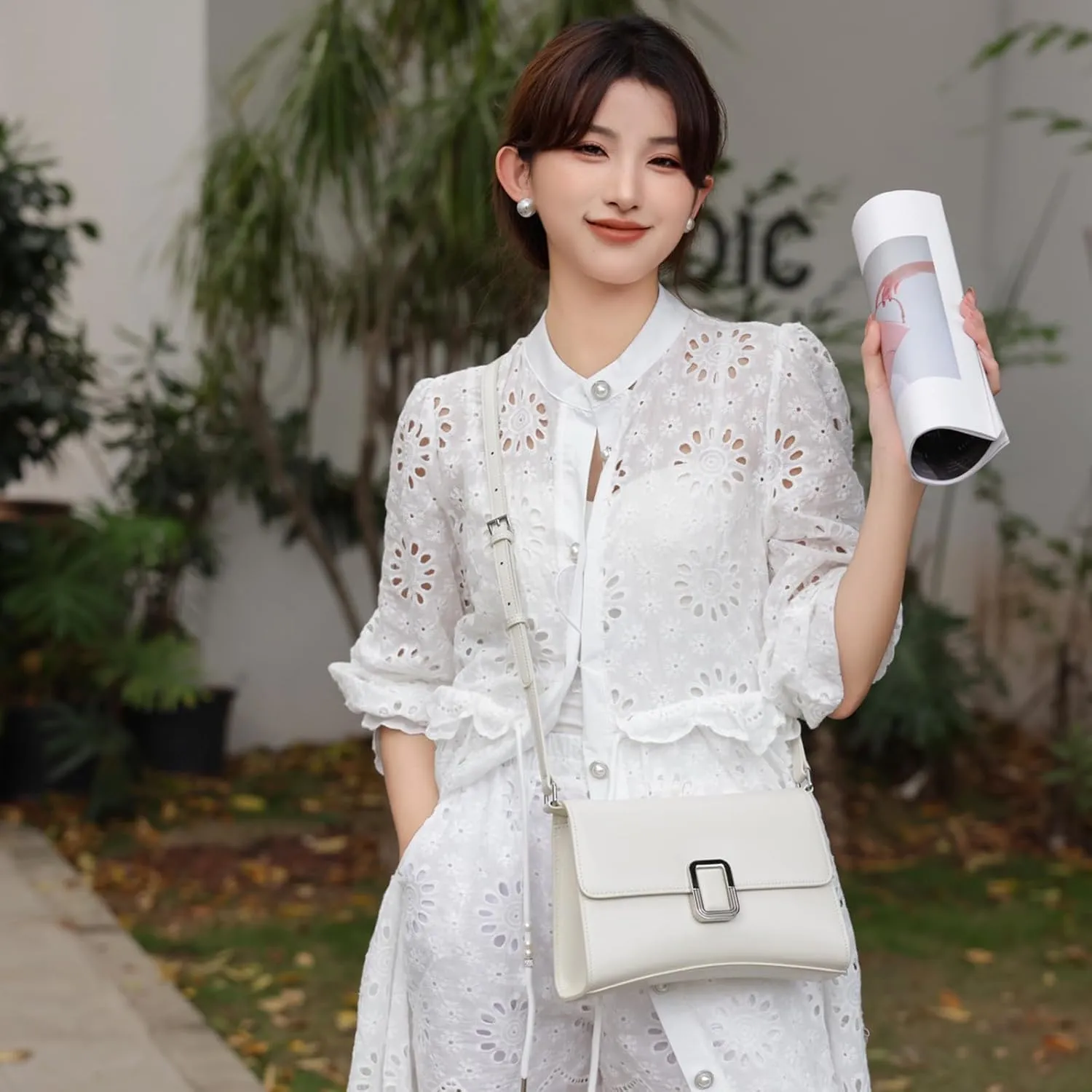 Classic underarm tote for women with adjustable Strap, Genuine Leather crossbody bag, Simple Vintage Shoulder Bags,handbag