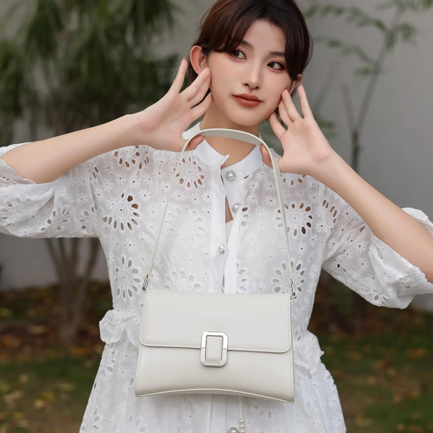Classic underarm tote for women with adjustable Strap, Genuine Leather crossbody bag, Simple Vintage Shoulder Bags,handbag
