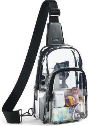 Clear Bag for Stadium Events, Clear Purse for Women Stadium Crossbody Bag, Transparent Bag for Concerts Sports