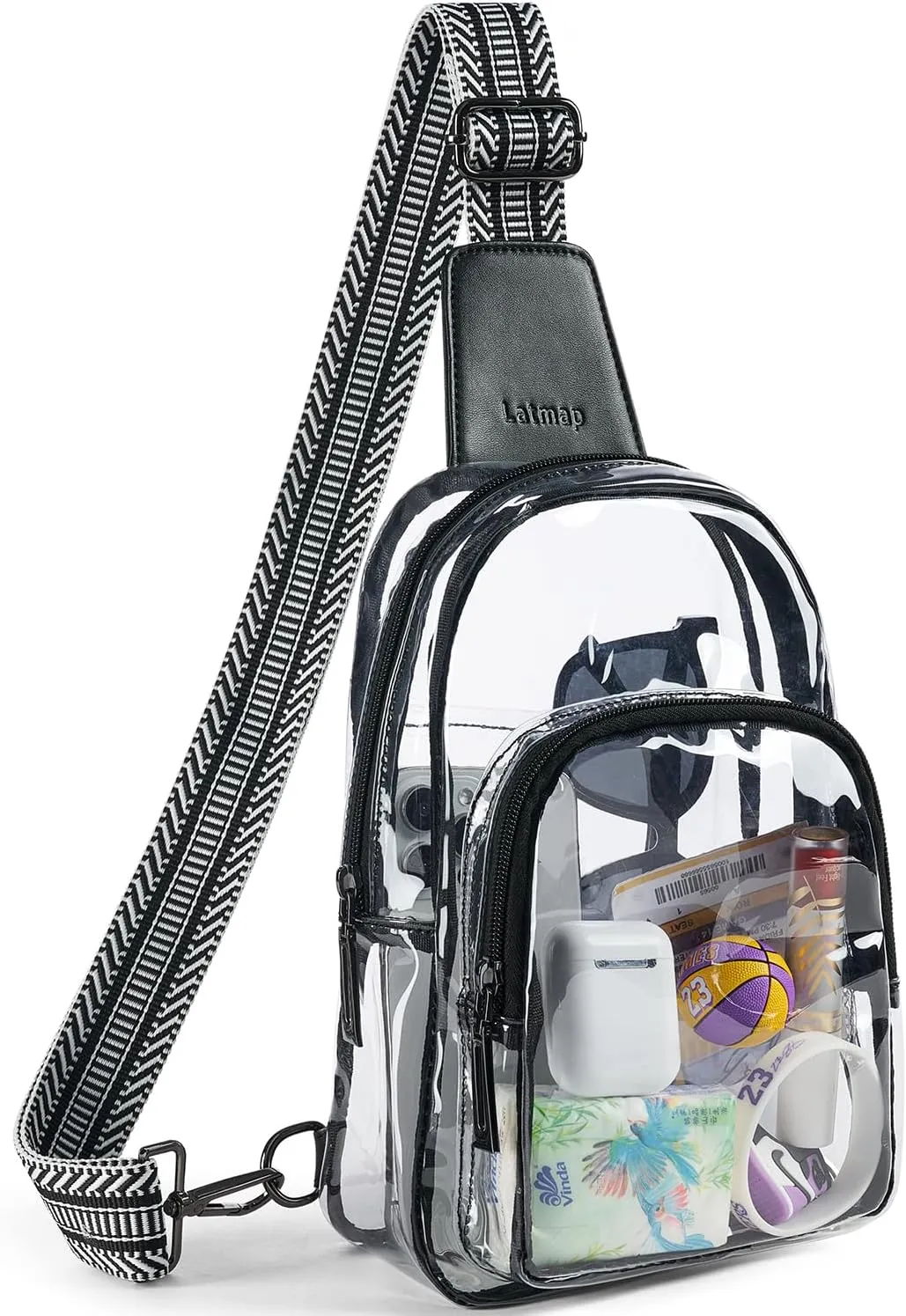 Clear Bag for Stadium Events, Clear Purse for Women Stadium Crossbody Bag, Transparent Bag for Concerts Sports