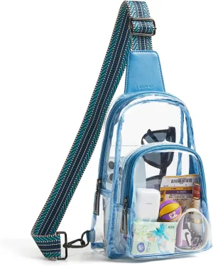 Clear Bag for Stadium Events, Clear Purse for Women Stadium Crossbody Bag, Transparent Bag for Concerts Sports