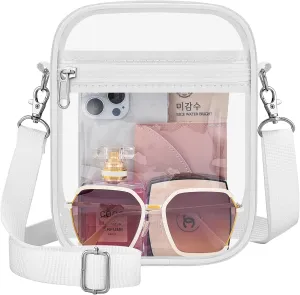 Clear Bag Stadium Approved Clear Purse for Women Clear Crossbody Bag for Stadium Events Concerts Festivals