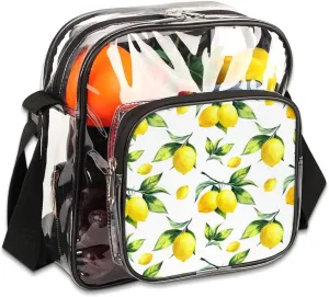 Clear Crossbody Bag Stadium Approved for Women and Men Transparent Messenger Shoulder Bag Clear Purse Bag
