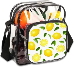 Clear Crossbody Bag Stadium Approved for Women and Men Transparent Messenger Shoulder Bag Clear Purse Bag