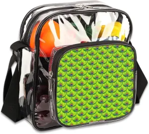 Clear Crossbody Bag Stadium Approved for Women and Men Transparent Messenger Shoulder Bag Clear Purse Bag