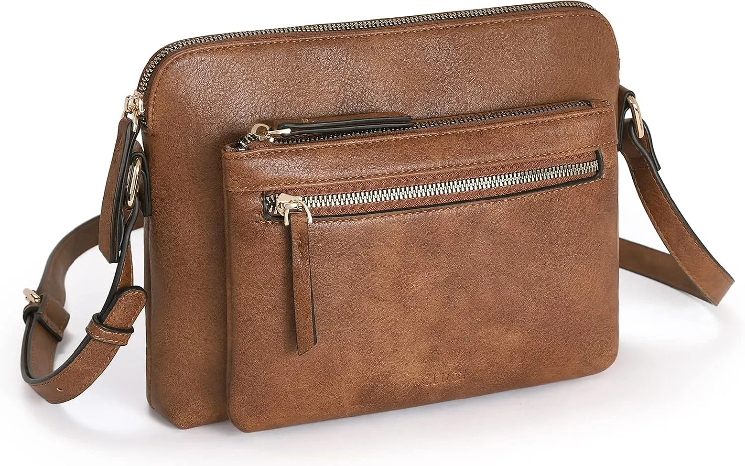 CLUCI Crossbody Purse for Women Multi Pockets Bag Vegan Leather Small Shoulder Handbags Summer Travel Designer Vintage Ladies
