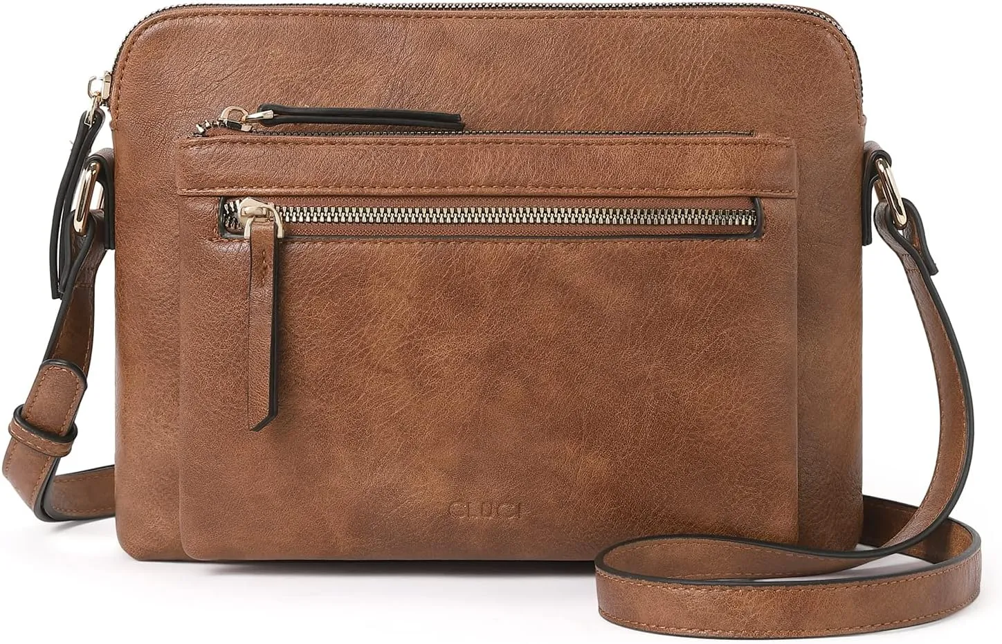 CLUCI Crossbody Purse for Women Multi Pockets Bag Vegan Leather Small Shoulder Handbags Summer Travel Designer Vintage Ladies