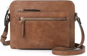 CLUCI Crossbody Purse for Women Multi Pockets Bag Vegan Leather Small Shoulder Handbags Summer Travel Designer Vintage Ladies
