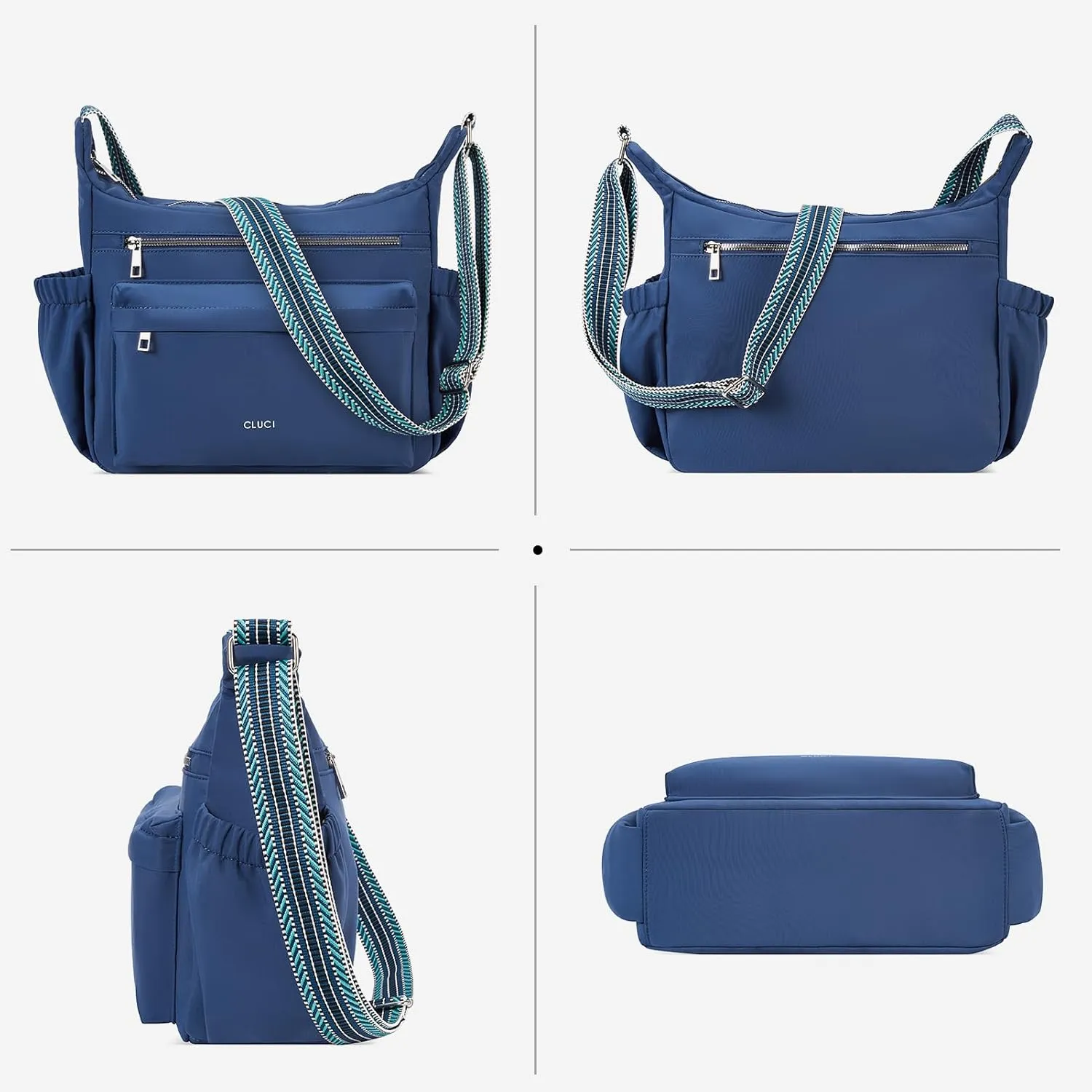 CLUCI Travel Purses for Women, Waterproof Nylon Crossbody Bags for Woman Trendy, Anti Theft Shoulder Bag for Ladies