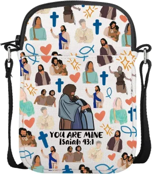 CMNIM Chossen Merchandise Gifts Christian Crossbody Bag Jesus Church Gifts Religious Shoulder Bag for Women