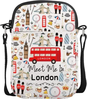 CMNIM England London Travel Gifts - Meet Me In London Mini Crossbody Bag - British Culture Gifts