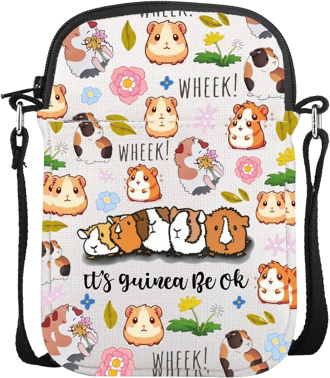 CMNIM Guinea Pig Gifts Guinea Pig Crossbody Purse Guinea Pig Lover Gifts Animal Lover Shoulder Bag for Cavy Owner Gifts