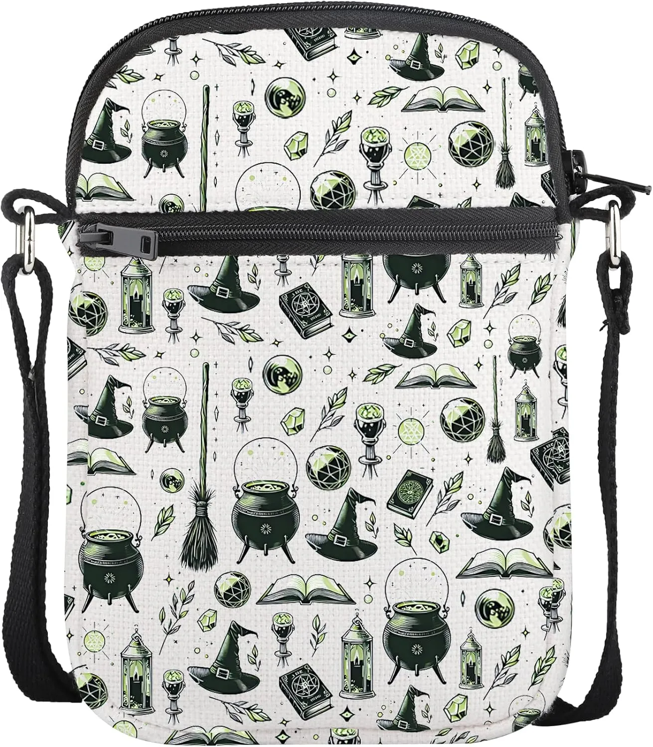 CMNIM Witch Gift Ideas Witchy Mini Crossbody Bag Witch Theme Gifts Witchcraft Gifts Wiccans Inspired Cell Phone Wallet