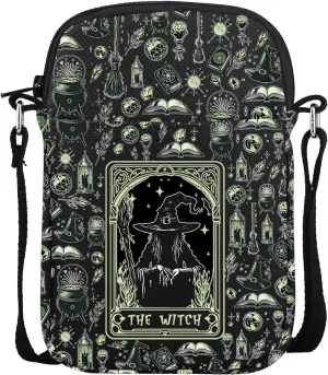 CMNIM Witch Gift Ideas Witchy Mini Crossbody Bag Witch Theme Gifts Witchcraft Gifts Wiccans Inspired Cell Phone Wallet