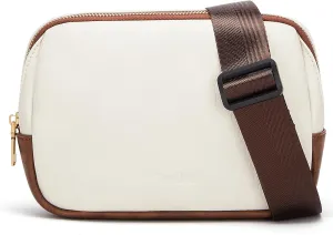 Cnoles Belt Bag for Women Fashion Waist Bag Vegan Leather Fanny Pack Crossbody Bags for Women With Adjustable Straps Brown