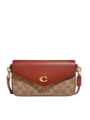 Coach Wyn Crossbody In Signature Canvas Tan Rust