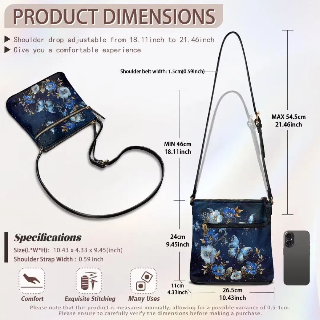 Coldinair Leather Handbags Purses Crossbody Bags for Women Ladies Trendy Medium Shoulder Bag Crossbody Purse Bag