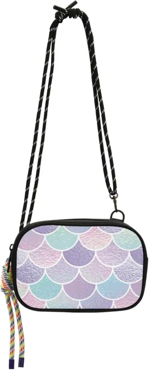 Colorful Mermaid Scales Small Purse Crossbody Womens Beauty with Adjustable Strap Cell Phone Purse