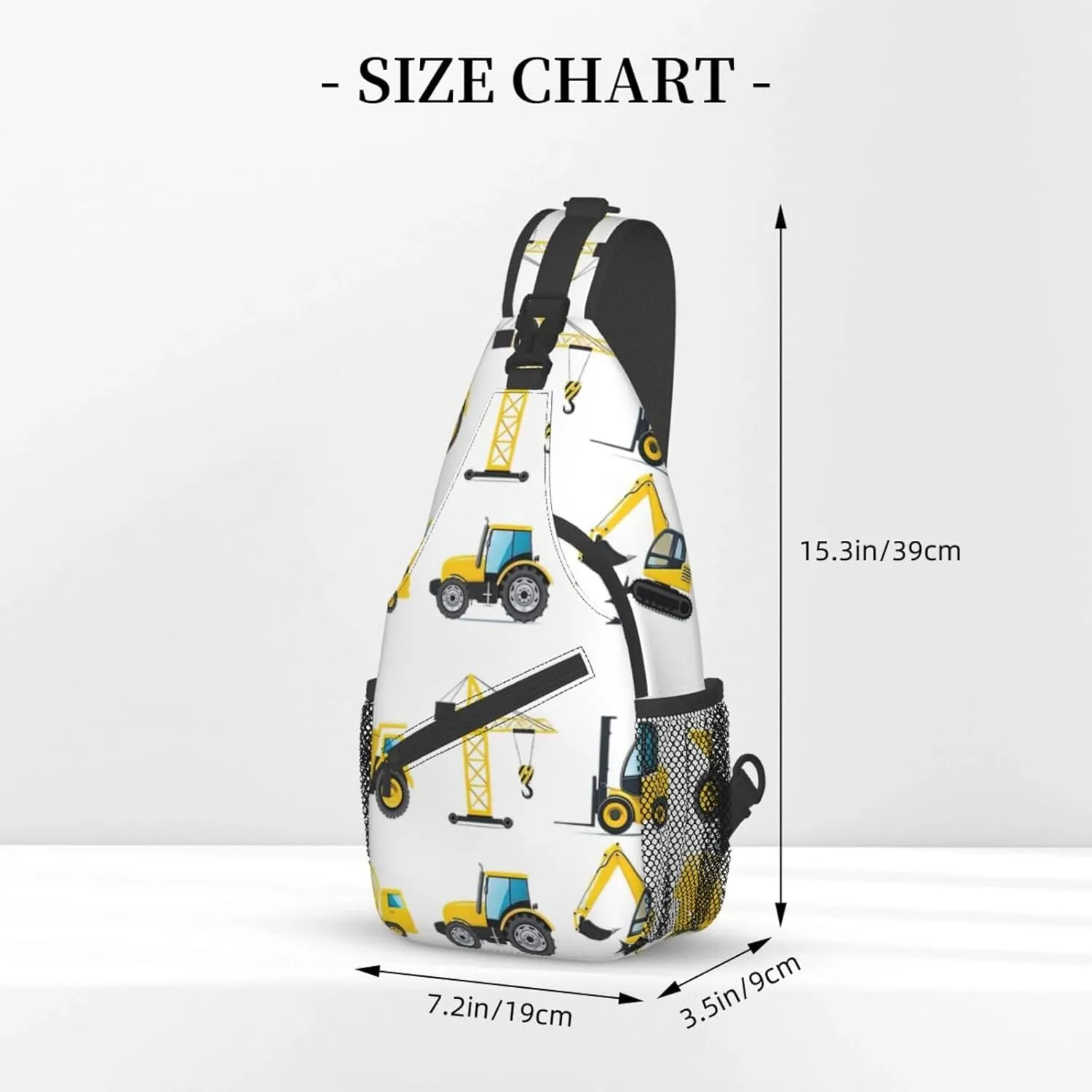 Colorful Star 1 Printed Canvas Sling Bag Crossbody Backpack, Hiking Daypack Chest Bag For Women Men