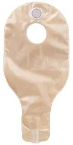 ConvaTec 420696 SUR FIT Natura 14" High Output Pouch, 1 Sided Comfort Panel, Anti-Reflux Valve, Replaceable Filter, Outlet with Spout and Cap, Transparent, 2-1/4" Flange, Pack of 5