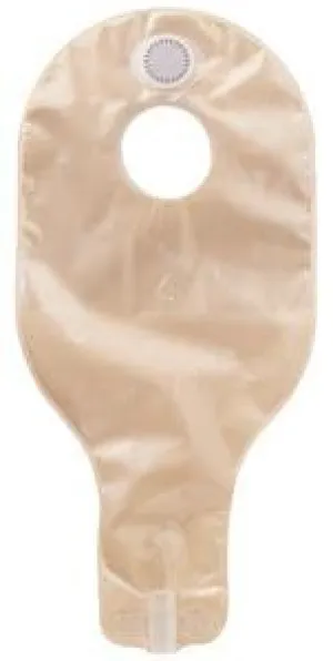 ConvaTec 420696 SUR FIT Natura 14" High Output Pouch, 1 Sided Comfort Panel, Anti-Reflux Valve, Replaceable Filter, Outlet with Spout and Cap, Transparent, 2-1/4" Flange, Pack of 5
