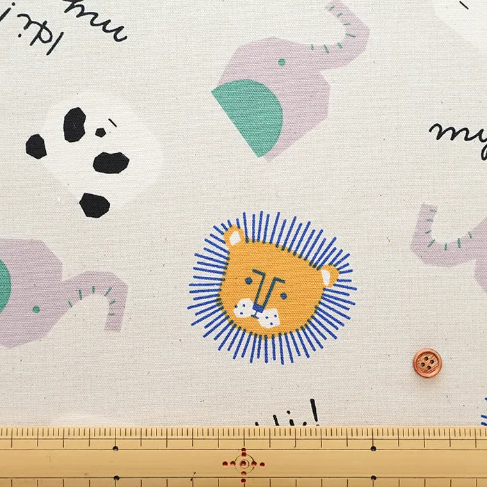 Cotton Oxford Fabric - Hi! my zoo Animal Toys