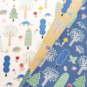 Cotton Oxford Fabric - Hi!  my zoo In the Forest