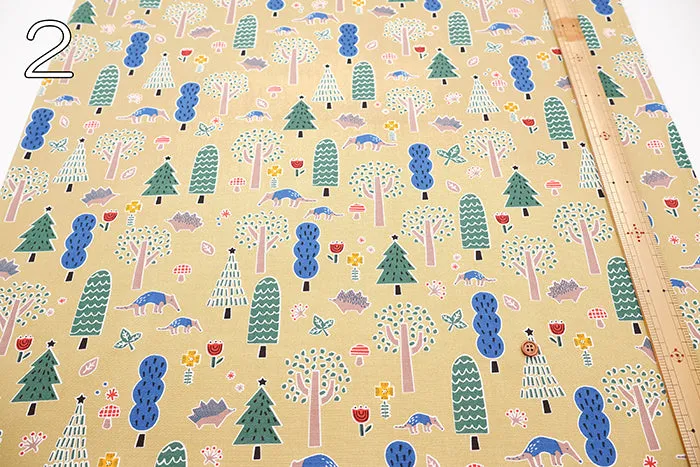 Cotton Oxford Fabric - Hi!  my zoo In the Forest