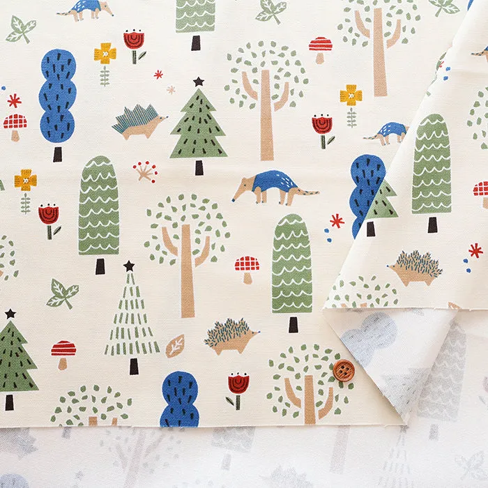 Cotton Oxford Fabric - Hi!  my zoo In the Forest