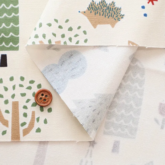 Cotton Oxford Fabric - Hi!  my zoo In the Forest