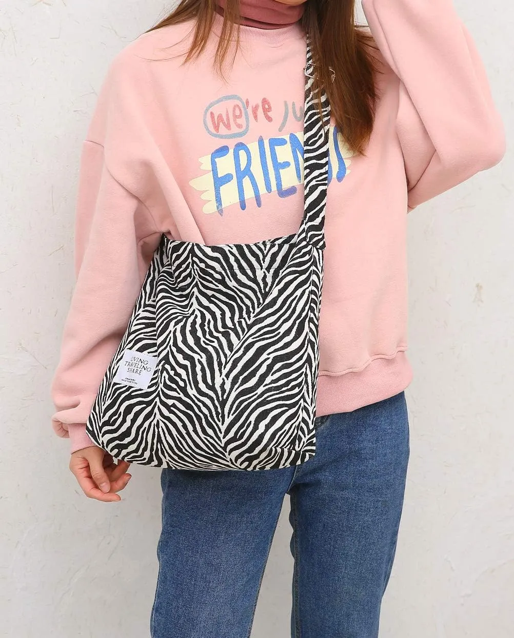 Covelin Women's Retro Large Size Canvas Shoulder Bag Hobo Crossbody Handbag Casual Tote