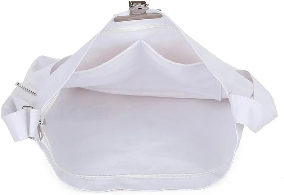 Covelin Women's Retro Large Size Canvas Shoulder Bag Hobo Crossbody Handbag Casual Tote