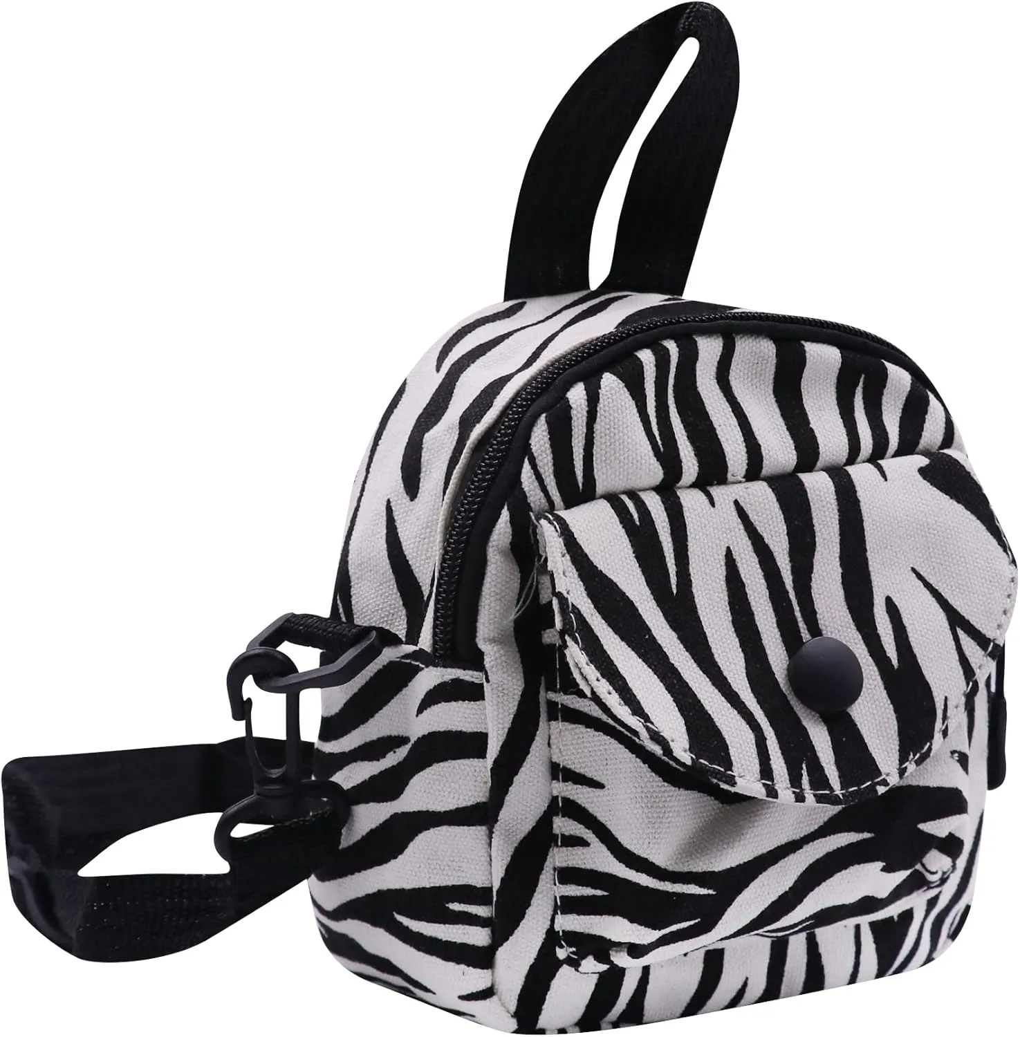 Cow Print Crossbody Purse Zebra Print Messenger Bag Cute Animal Shoulder Bag for Teen Girls Women Outdoor Daypack