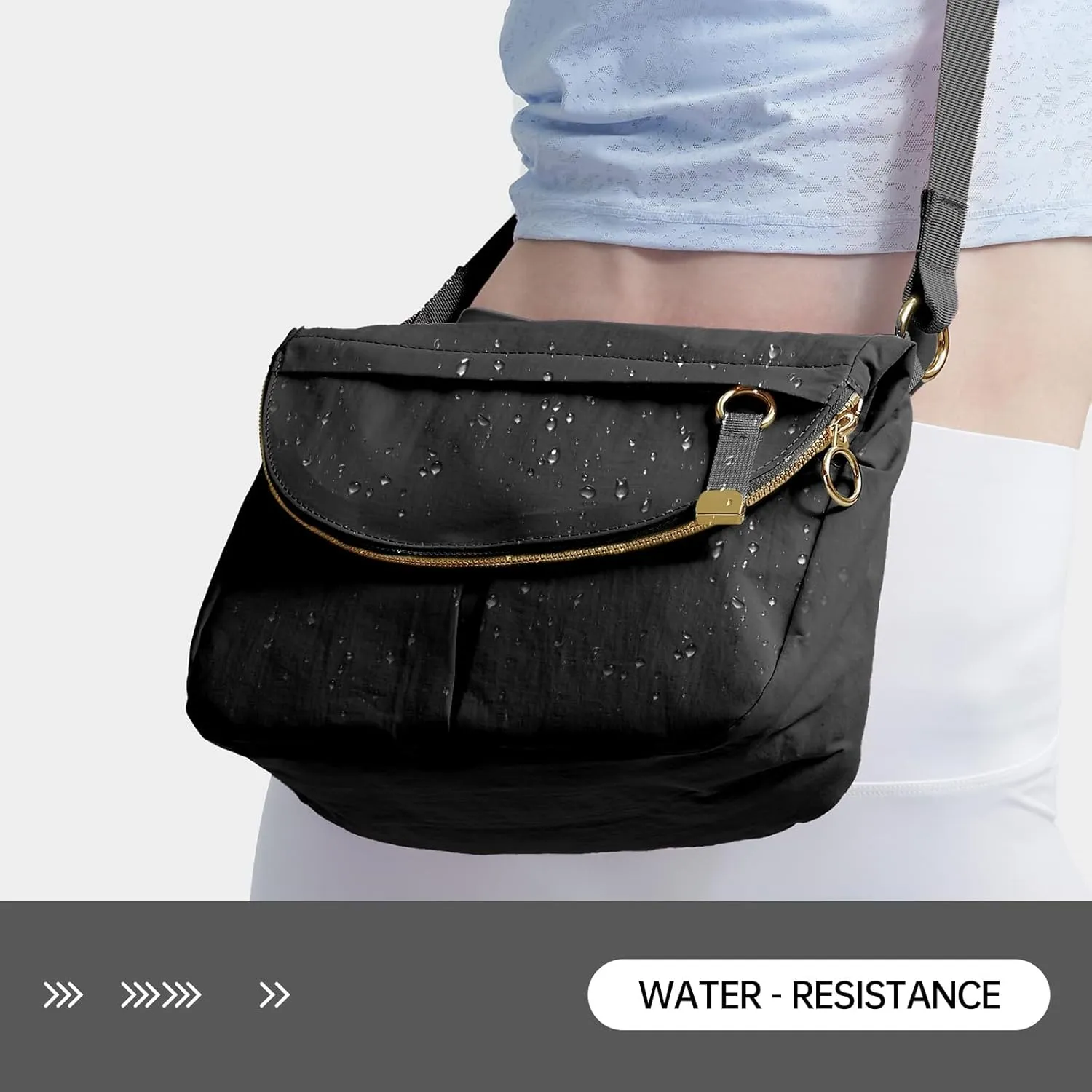 Crossbody Bag for Women, All Night Festival Bag Adjustable Strap Purse Nylon Handbags for Travel Work Casual Outdoor