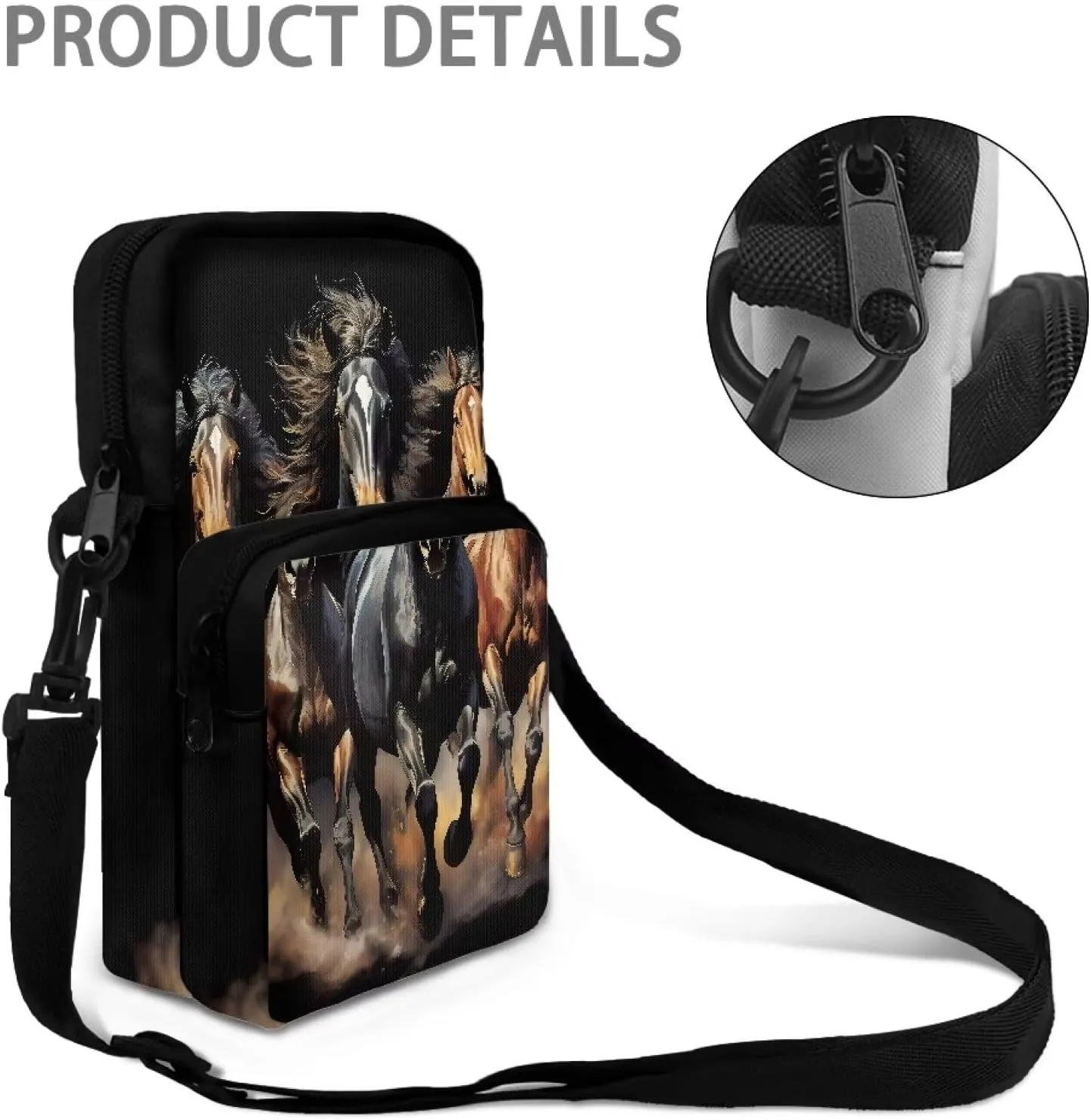 Crossbody Bag for Women and Men Travel Work Sports Messenger Purse