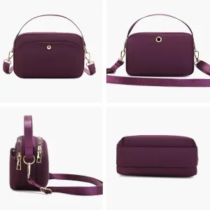 Crossbody Bag for Women Nylon Waterproof Shoulder Purse Small Travel Messenger Satchel Ladies Lightweight Handbag