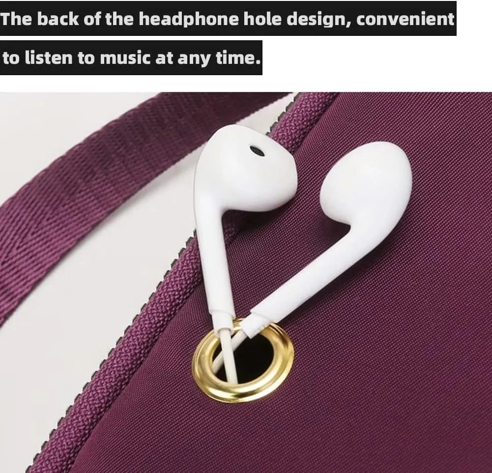 Crossbody Bag for Women Nylon Waterproof Shoulder Purse Small Travel Messenger Satchel Ladies Lightweight Handbag