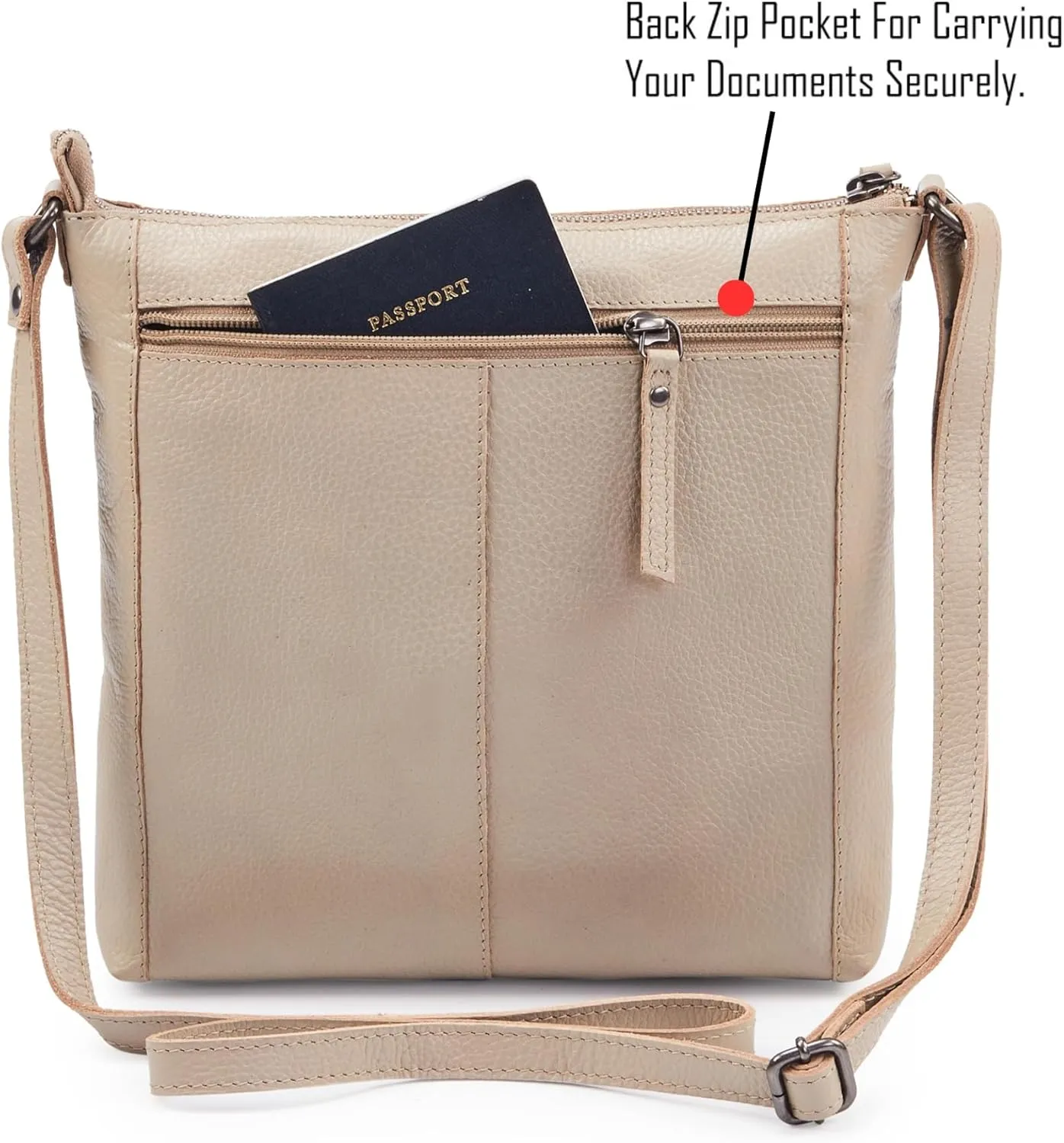 Crossbody Bag for Women Trendy Real Leather Purse Small Soft Pebbled Handbags Crossover Shoulder Pocketbook