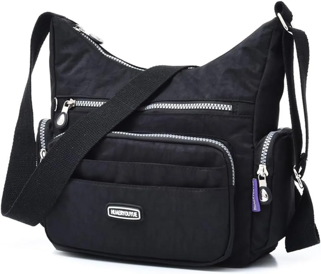Crossbody Bag for Women with RFID Purses Multi Pocket Shoulder Bag Waterproof Purses and Handbags Pocketbooks