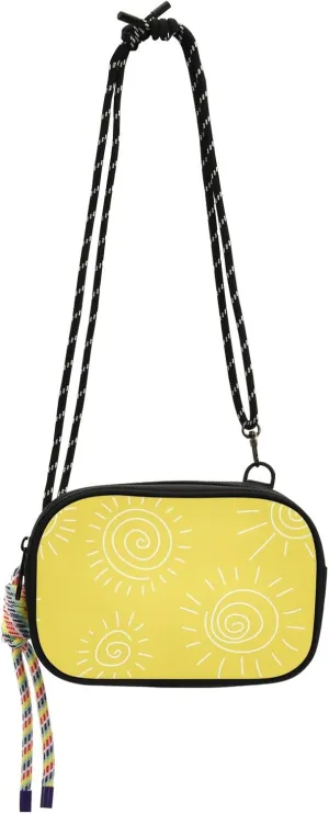 Crossbody Bag Simple Sunshine Symbol Cell Phone Purse Wallet with Credit Card Slots Multicolor Handbag with Adjustable Strap Fits Phone Keys And More
