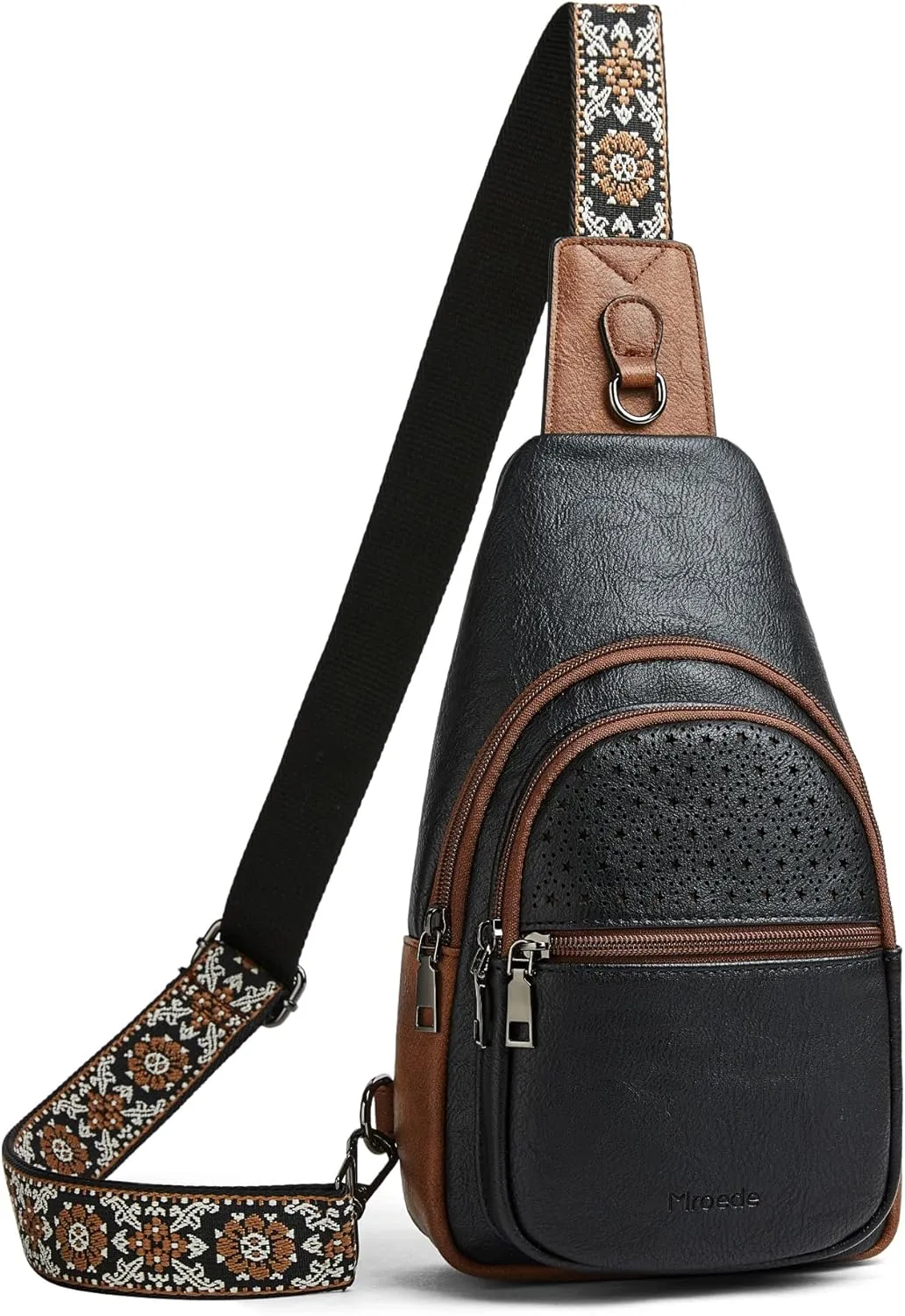 Crossbody Bags for Women 4-Pockets Sling Bag Fanny Pack Chest Purse Backpack Casual Daypacks Travel Shopping