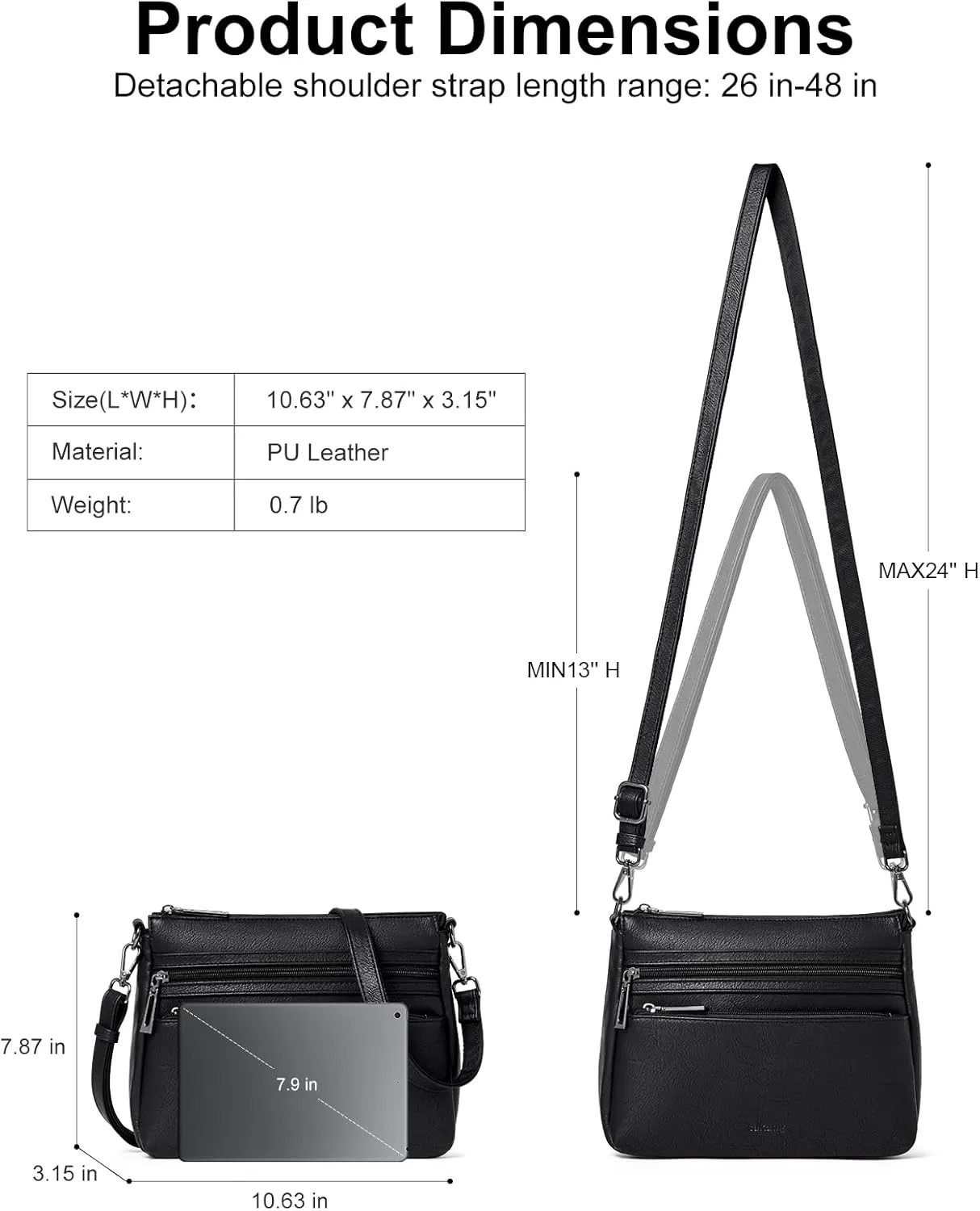 Crossbody Bags for Women Crossbody Purses Shoulder Bag Women's Cross body Handbags Adjustable Strap