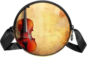 Crossbody Bags for Women,Crossbody Bag Men,Small Sling Bag,Vintage Italian Violin,Crossbody Purse