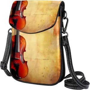 Crossbody Bags for Women,Crossbody Bag Men,Small Sling Bag,Vintage Italian Violin,Crossbody Purse