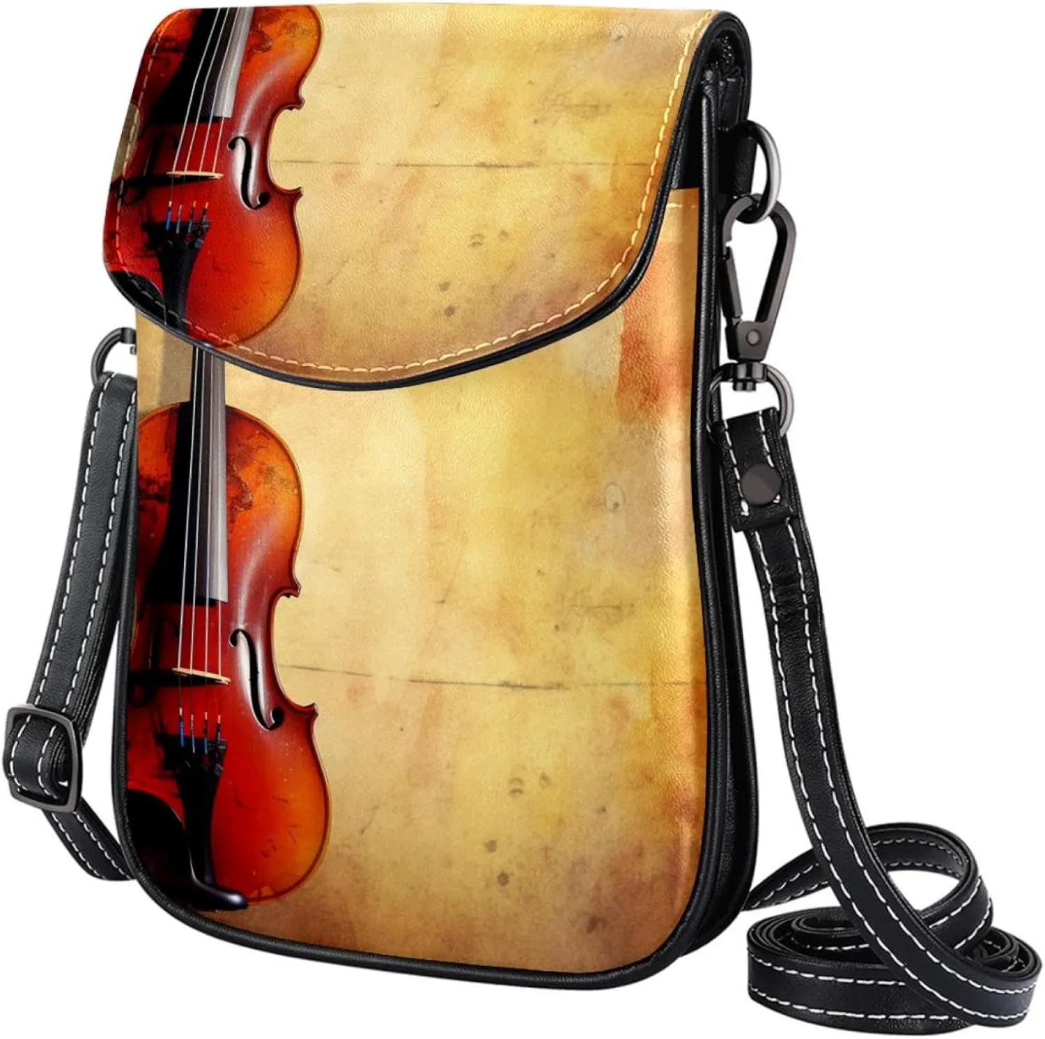 Crossbody Bags for Women,Crossbody Bag Men,Small Sling Bag,Vintage Italian Violin,Crossbody Purse