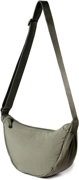 Crossbody Bag,Shoulder Bag for Women Small Nylon Crescent Soft Casual Crossbody Purse Chest Bag Satchel Daypack Sling Bag