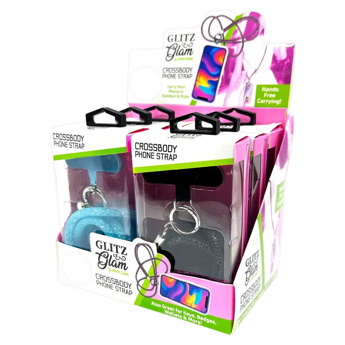 Crossbody Phone Strap Necklace - 6 Pieces Per Retail Ready Display 25398