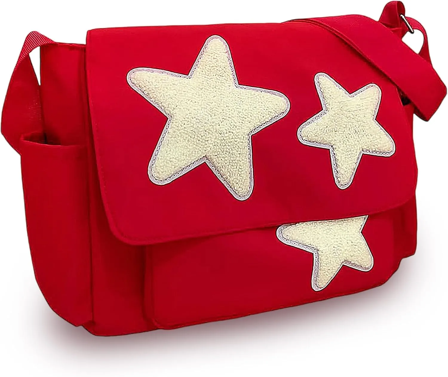 Cute Messenger Bag, Aesthetic Crossbody Bag, Y2K Star Grunge Bag Emo Shoulder Tote Purse for Women